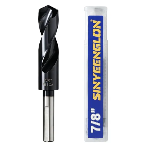 Vista 22 de 1inch Drill Bit for Metal and Hardened Steel, M35 Cobalt 1/2 Inch Reduced Shank Industrial Grade Heavy Duty Drill Bit, with Index Storage Case