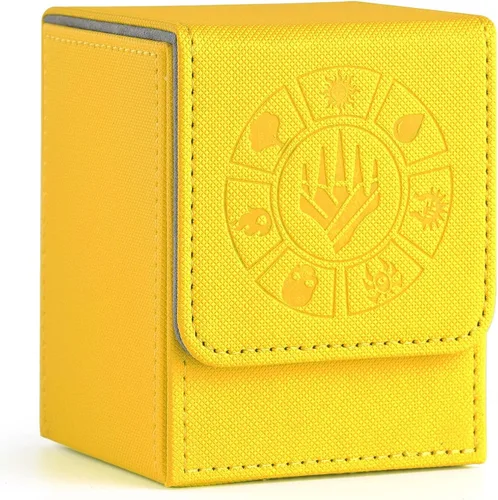 Vista 19 de Caja para mazos de cartas Arkeiliy, caja de almacenamiento de más de 110 cartas MTG con 50 fundas para cartas, estuches coleccionables para cartas