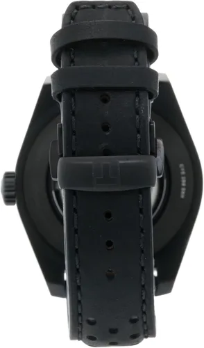 Vista 3 de Tissot Mens PRS 516 Powermatic 80 316L caja de acero inoxidable con revestimiento de PVD negro reloj automático, negro, cuero, 20 (T1314303605200)