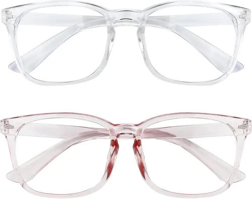 Vista 13 de Paquete de 2 lentes de luz azul para mujeres y hombres, gafas de computadora