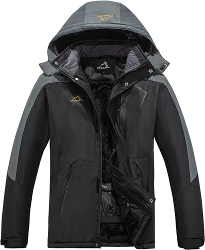 Vista 7 de Men's Ski Jacket Waterproof Warm Winter Mountain Windbreaker Hooded Raincoat Snow Jackets