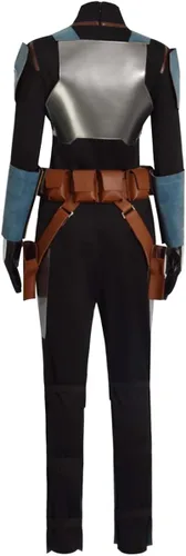 Vista 3 de Tilevico Mandalorian Armour Bo Katan Kryze - Disfraz de cosplay de guerra clon, Halloween, carnaval, fiesta, trajes para mujeres adultas