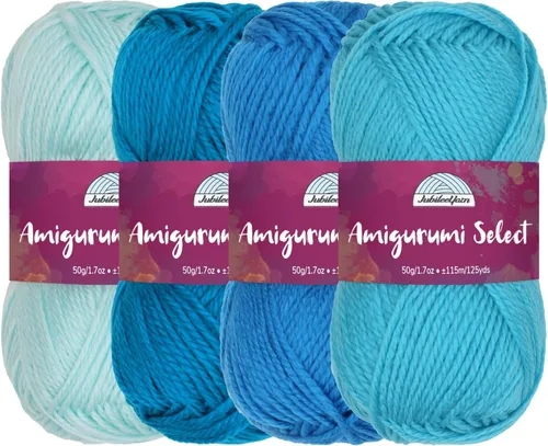 Vista 21 de JubileeYarn Amigurumi Select - Hilo de acrílico para bebé - Surtido de inspiración 83-4 madejas