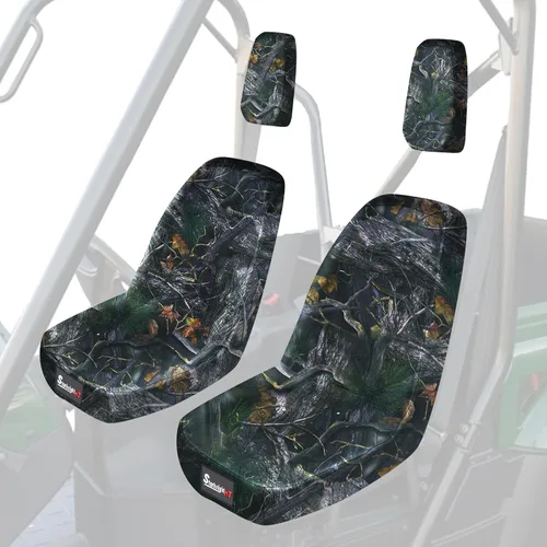 Vista 9 de StarknightMT UTV Rhino Fundas de Asiento Resistentes al Agua Fundas de Asiento Compatibles con Rhino 700 660 450 2004-2021 Tela 1680D Negro