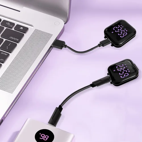 Vista 7 de A ALPS Reloj cuadrado Lightpurple Plus Correa cuadrada púrpura claro