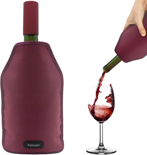 Vista 6 de Pallesen Funda portátil para enfriar vino, enfriador de botellas reutilizable que mantiene el rojo, blanco y champán frescos para botellas