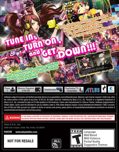 Vista 10 de Persona 4 Dancing All Night - PlayStation Vita Standard Edition Edition