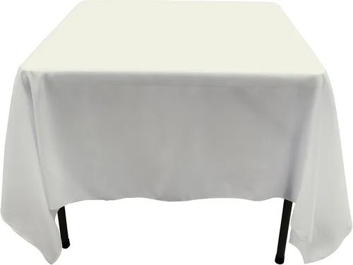 Vista 49 de GEFEII Servilletas de tela de poliéster sólido de 18 x 18 pulgadas para cocina, mantel rectangular cuadrado redondo para bodas, fiestas