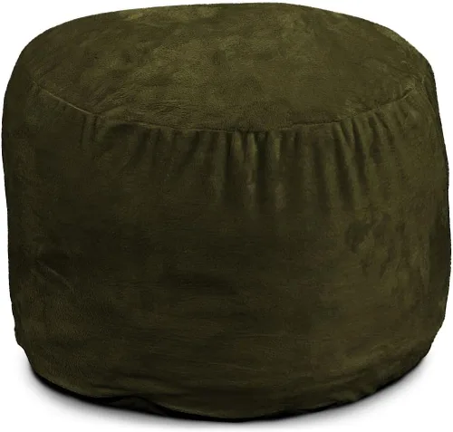 Vista 31 de ULTIMATE SACK Puf otomano de 2 pies Gamuza camello Relleno de espuma - Funda extraíble lavable Camel (Camel Suede)