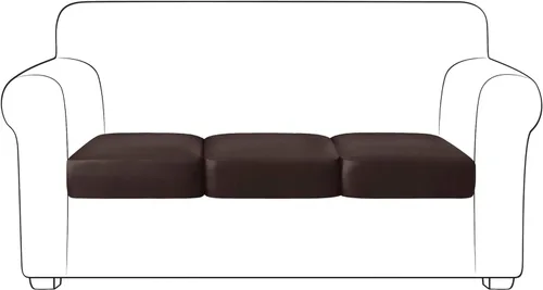 Vista 58 de Yates Home Funda de cojín de piel sintética para sofá, impermeable, elástica, para asiento de caravana, sofá biplaza, protector de muebles, funda