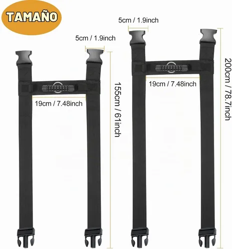 Vista 3 de Correa de transporte con asa, cinturón de mano para mover y levantar cajas pesadas de forma segura, cinturón ajustable, correas de transporte