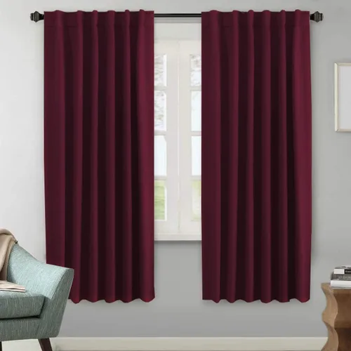 Vista 87 de H.VERSAILTEX Cortinas Opacas con Aislamiento Térmico, Paneles de Tratamiento de Ventanas que Oscurecen la Habitación, Cortinas Opacas para Sala