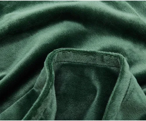 Vista 3 de TONGDADA - Funda para manta con peso de tela Minky (verde oscuro, funda de edredón de 48 x 72 pulgadas)