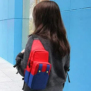 Vista 2 de Super Mario Switch OLED Travel Carrying Case Bag,Portable Small Sling Crossbody Shoulder Backpack for Switch LiteSteam Deck