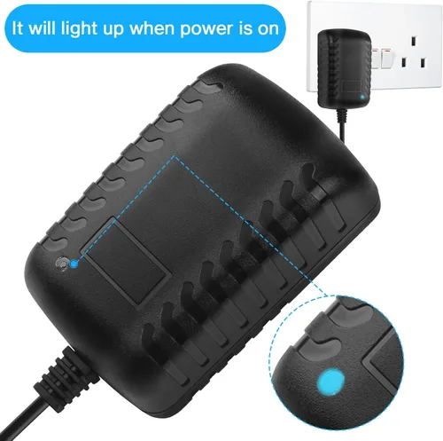 Vista 8 de Herfair Convertidor de CA a CC 2A 24W Adaptador de enchufe para encendedor de cigarrillos de automóvil, cable de alimentación 110-240V a 12V AC/DC