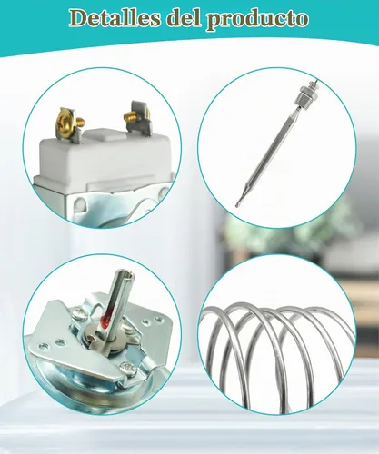 Vista 2 de Termostato RX-2-24 para freidora profunda con perilla 3/8 "macho hilo de tubería caja de cosas