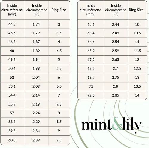 Vista 7 de Mint & Lily Delicado anillo para ansiedad entrelazado