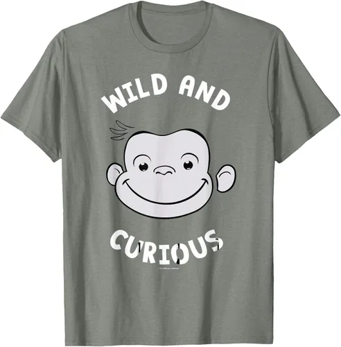 Vista 32 de Curious George Camiseta Big Face Wild and Curious Negro