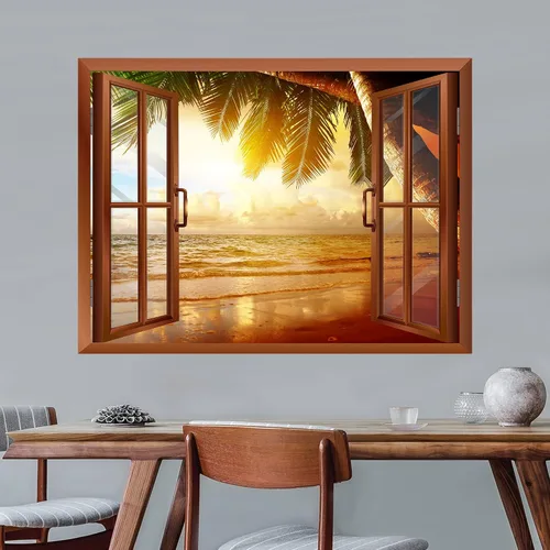 Vista 22 de wall26 Mural de pared extraíble de playa y mar tropical, 24 x 32 pulgadas