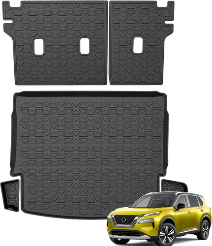 Vista 36 de KUST Alfombrilla de carga para maletero para Land Rover Discovery 4 LR4 2010-2016 (5/7 asientos) Cubierta trasera de goma Discoery 4 accesorios