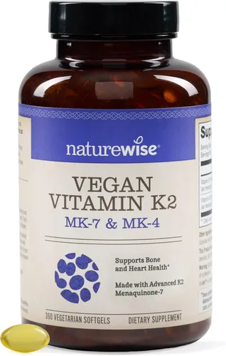 Vista 11 de NatureWise Suplemento de vitamina K2 de 600 mcg con MK-7 100mcg y MK-4 500mcg - Fórmula mejorada biodisponible - Complejo K para la salud ósea