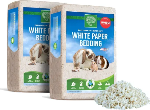 Vista 6 de Small Pet Select - Ropa de cama de papel blanco, cobaya, control de olores, 56 L