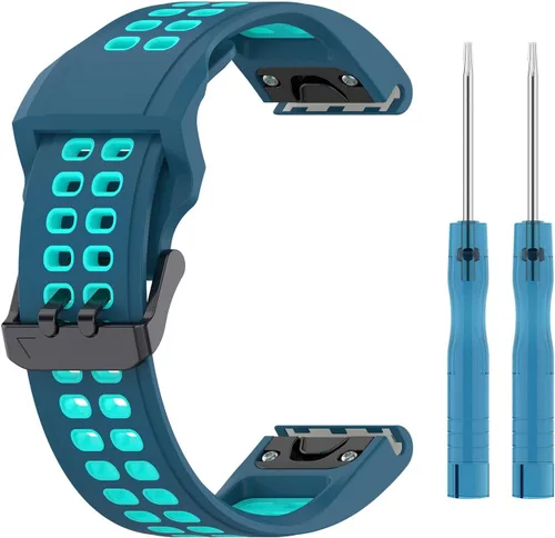 Vista 6 de Correas de reloj compatibles con Amazfit Falcon Correa de reloj de 0.866 in de ancho, compatible con correa de silicona de repuesto para reloj