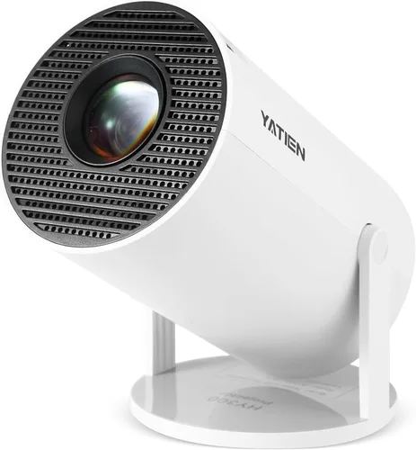 Vista 11 de Mini proyector HY260PRO, resolución nativa 1080P, Android 11.0, WiFi 6, Bluetooth 5.4, 200 lúmenes ANSI, pantalla de 130 pulgadas
