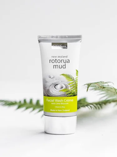 Vista 6 de Wild Ferns Nueva Zelanda Rotorua Mud and Lime Blossom Crema de lavado facial 4.4 fl oz