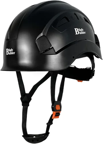 Vista 14 de SAFEBUILDER Casco de seguridad industrial con visera Casco duro ABS con visera Ventilación ajustable Casco de construcción Protección para la cabeza
