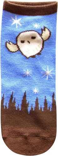 Vista 6 de Hyp Harry Potter Hedwig Muggle Spells JuniorsMujeres Paquete de 5 Calcetines de tobillo Talla 4-10