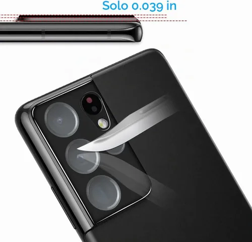 Vista 6 de TAURI Diseñado para Samsung Galaxy S21 Ultra 5G de 6.8 pulgadas, protector de pantalla de privacidad de película de TPU flexible + protector de Negro
