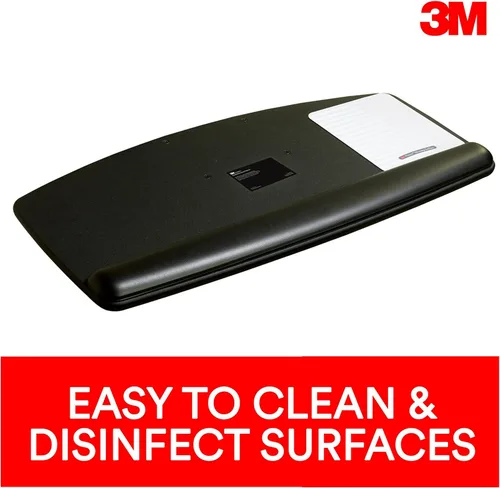 Vista 5 de 3 M Knob Ajuste bandeja de teclado, estándar plataforma, Negro