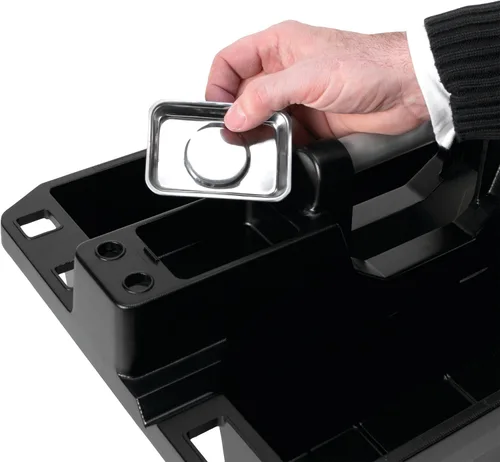 Vista 4 de Performance Tool W88995 Carrito de suministro portátil y bandeja magnética para herramientas, negro