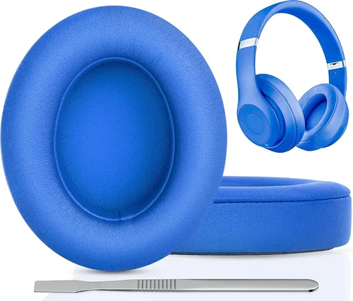 Vista 10 de F FEYCH Beats Studio - Almohadillas de repuesto para Beats Studio 3 y 2 (B0500/ B0501), 2 almohadillas de espuma viscoelástica con aislamiento