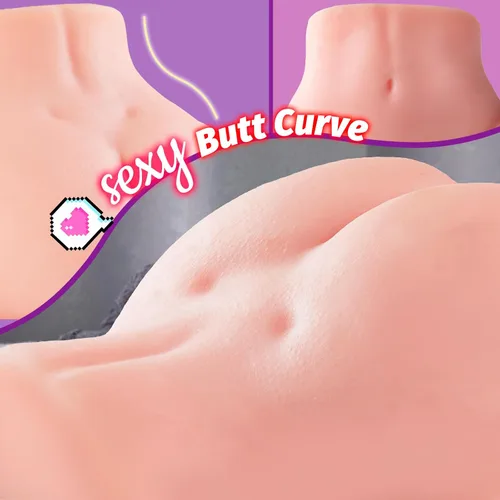 Vista 4 de Muñeca Sexual Masculina de 4.2 Libras, Juguetes Sexuales para Hombres con Labios Vaginales Ajustados, Masturbador Portátil de Bolsillo con Canal