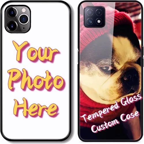 Vista 3 de Funda de vidrio templado con foto personalizada para Samsung Galaxy S9 S10 S20 S21 S22 Plus Ultra Note 10 20, imagen personalizada 9H parte trasera