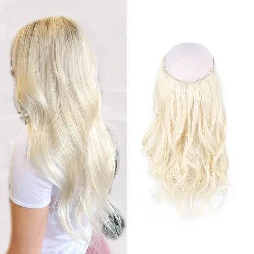 Vista 26 de Sassina Extensiones de Cabello con Alambre Invisible Cabello Humano Real con Alambre Transparente Tamaño Ajustable Clips Seguros Naturales Liso