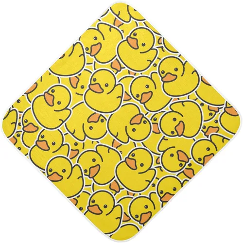Vista 13 de Honey Bees - Toalla de baño para niños y niñas, color amarillo, abejorro, colmena, con capucha, toallas para recién nacidos, de algodón orgánico