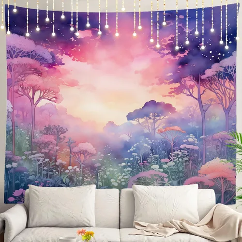 Vista 33 de Shrahala Circles Tapestry, Abstract Art With Various Circles Wall Hanging Hd Print Polyester Backdrop For Dorm Room Bedroom 30 X 40 In