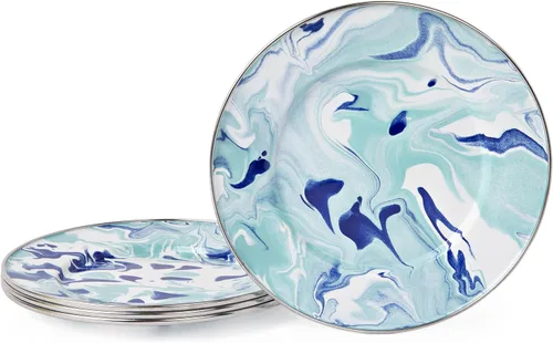 Vista 9 de Golden Rabbit Platos llanos esmaltados, 10.5 pulgadas, americana, juego de 4 Set of 4 Plates, 10.5 inch