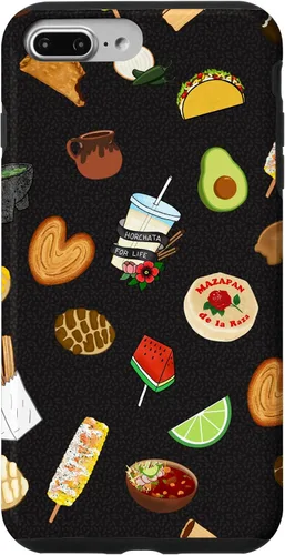 Vista 12 de Funda para iPhone 14 Pro Black Antojitos Mexican Food Latino Tacos Pan Dulce