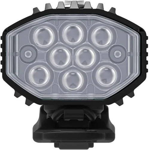 Vista 4 de LEZYNE Micro Drive - Luz frontal LED blanca recargable IPX7 impermeable con múltiples modos de sólido y flash Soporte de correa de goma