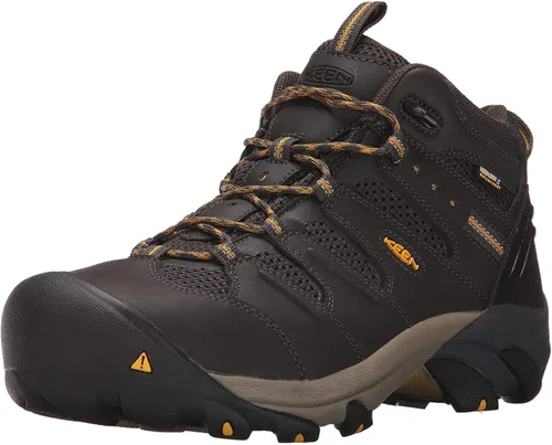 Vista 13 de Botas de trabajo impermeables con puntera de acero de altura media Lansing Mid para hombre, de KEEN Utility Mantillo/Shitake