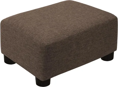 Vista 9 de CAROLMADE Taburete Pequeño Otomana Reposapiés con Patas Bajo el Escritorio Reposapiés para Sala de Estar, Dormitorio y Oficina, Negro