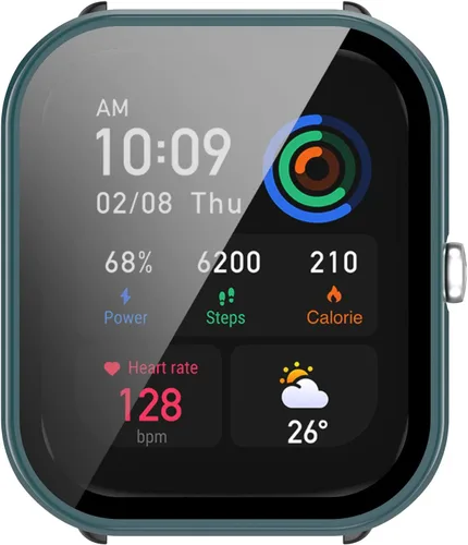 Vista 7 de Funda para reloj compatible con Amazfit GTS 4 Mini, protector de pantalla de policarbonato duro, ultrafino, cubierta completa, antiarañazos, a