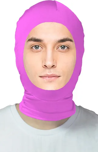 Vista 3 de VSVO Máscara de capucha Zentai de cara abierta