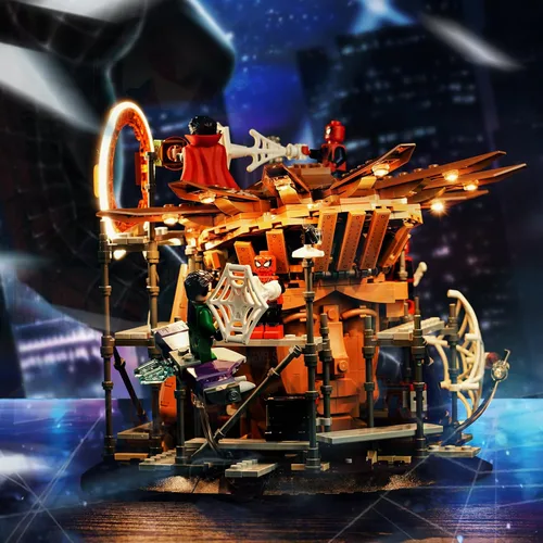 Vista 3 de Kit de luces LED mejorado compatible con Lego 76261 Final Battle Building Set, decoración de luces compatible con Lego 76261 (modelo no incluido)