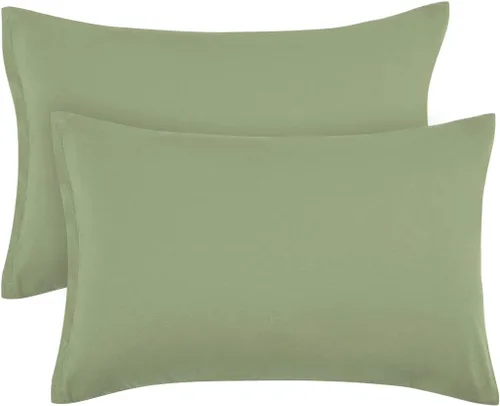 Vista 10 de PiccoCasa Fundas de almohada con cremallera, 100% microfibra cepillada de poliéster, juego de 2, fundas de almohada estándar suaves y cómodas