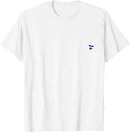 Vista 60 de Camiseta Simple Love El Salvadoreño con diseño de corazón en El Salvador